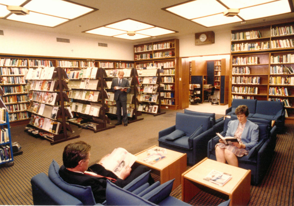 The Parliamentary Library in the 1980s.