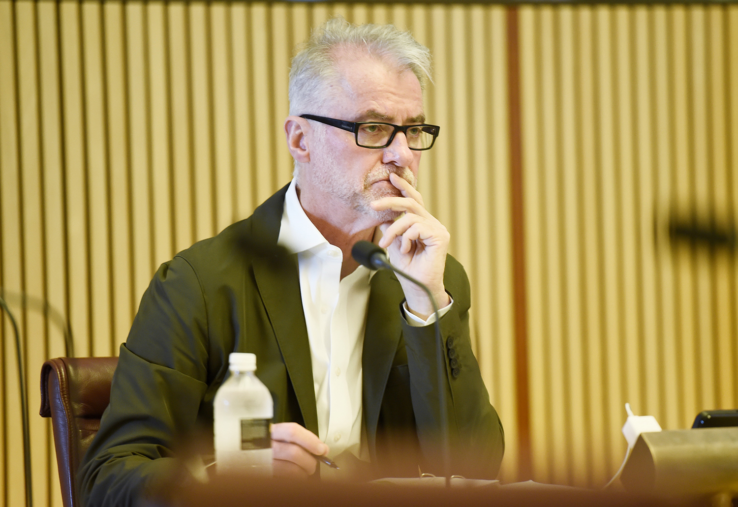 Senator Tony Sheldon at a hearing of the Select Committee on Tobacco Harm Reduction, Parliament House, Canberra, 13 November 2020. DPS Auspic.  