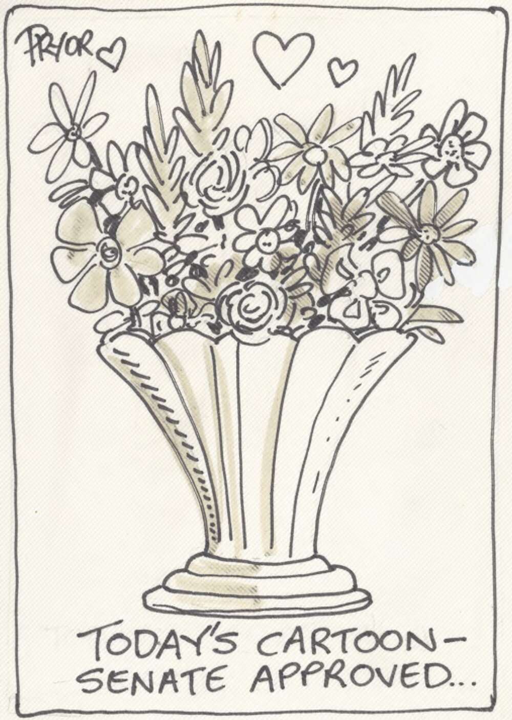 Geoff Pryor, ‘Today’s cartoon–Senate approved’, Canberra Times, 24 May 1985, nla.obj-156553817