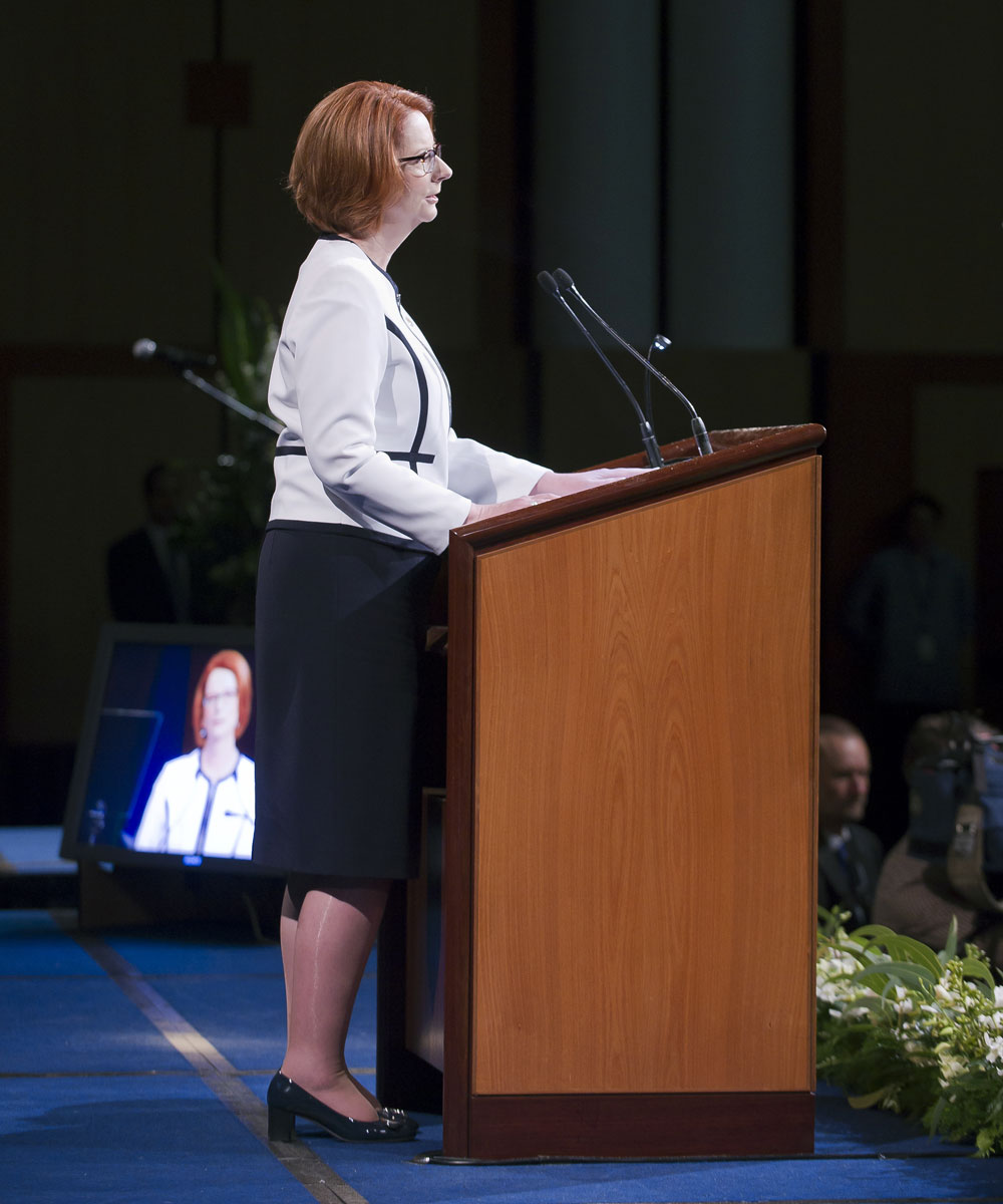 Prime Minister Julia Gillard, Parliament House, 21 March 2013, DPS Auspic