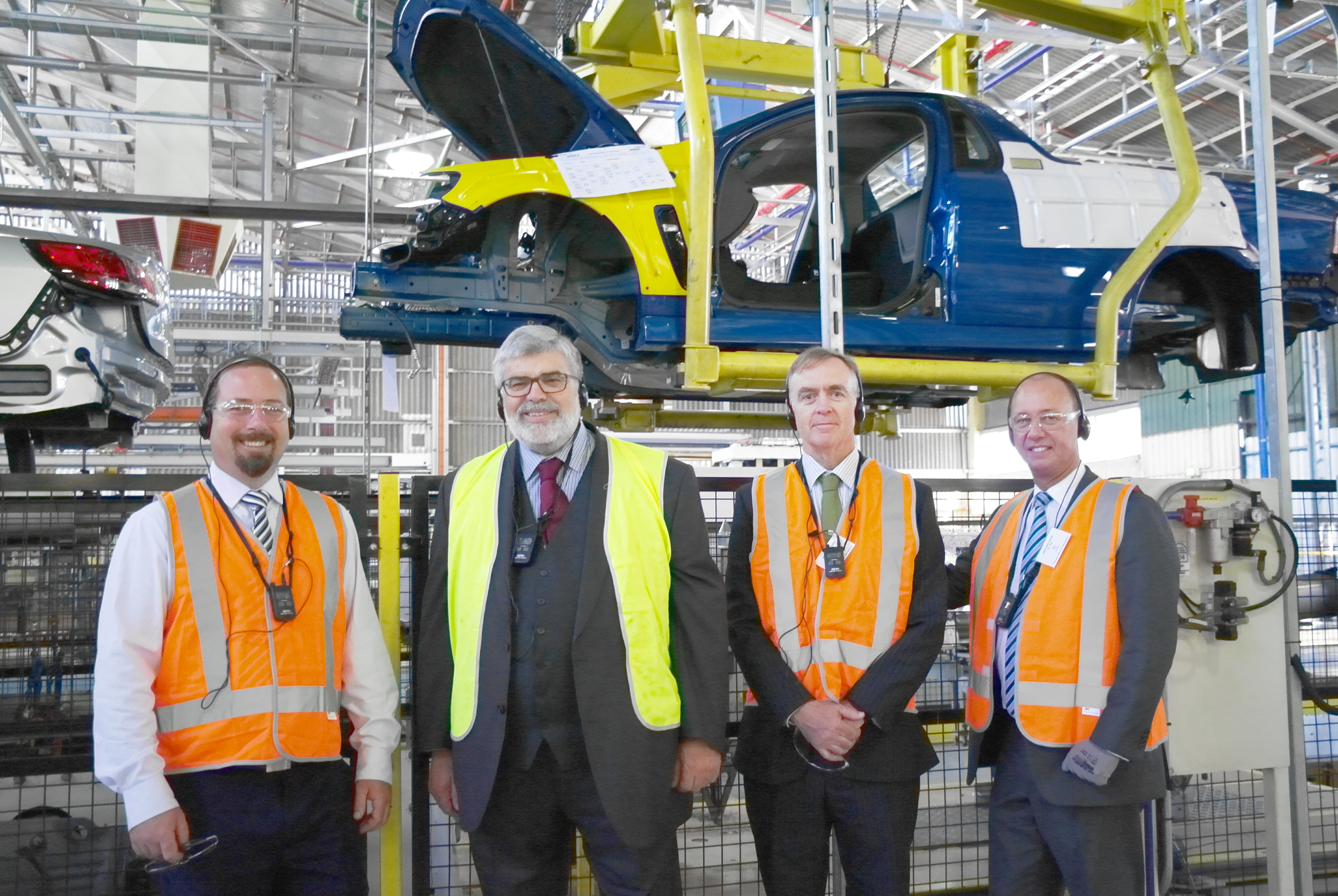 \x3cp\x3eSite visit to GM Holden, Elizabeth, SA, 13 March 2015. L-R: Senators Ricky Muir, Kim Carr, Chris Ketter [Chair] and Sean Edwards [Deputy Chair].\x3c/p\x3e