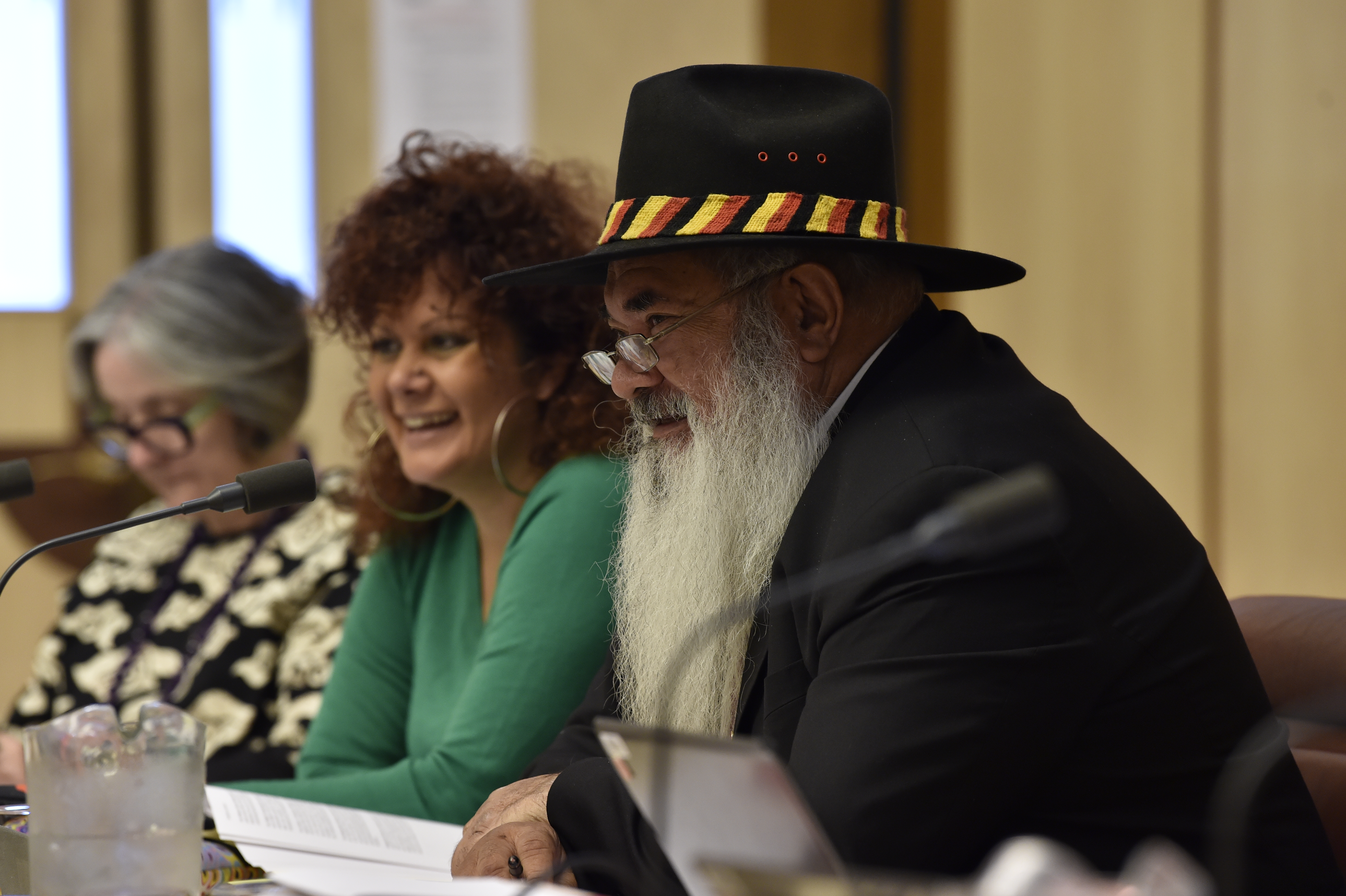 \x3cp\x3eCommittee members Senators Malarndirri McCarthy and Patrick Dodson, 25 May 2018. DPS Auspic.\x3c/p\x3e