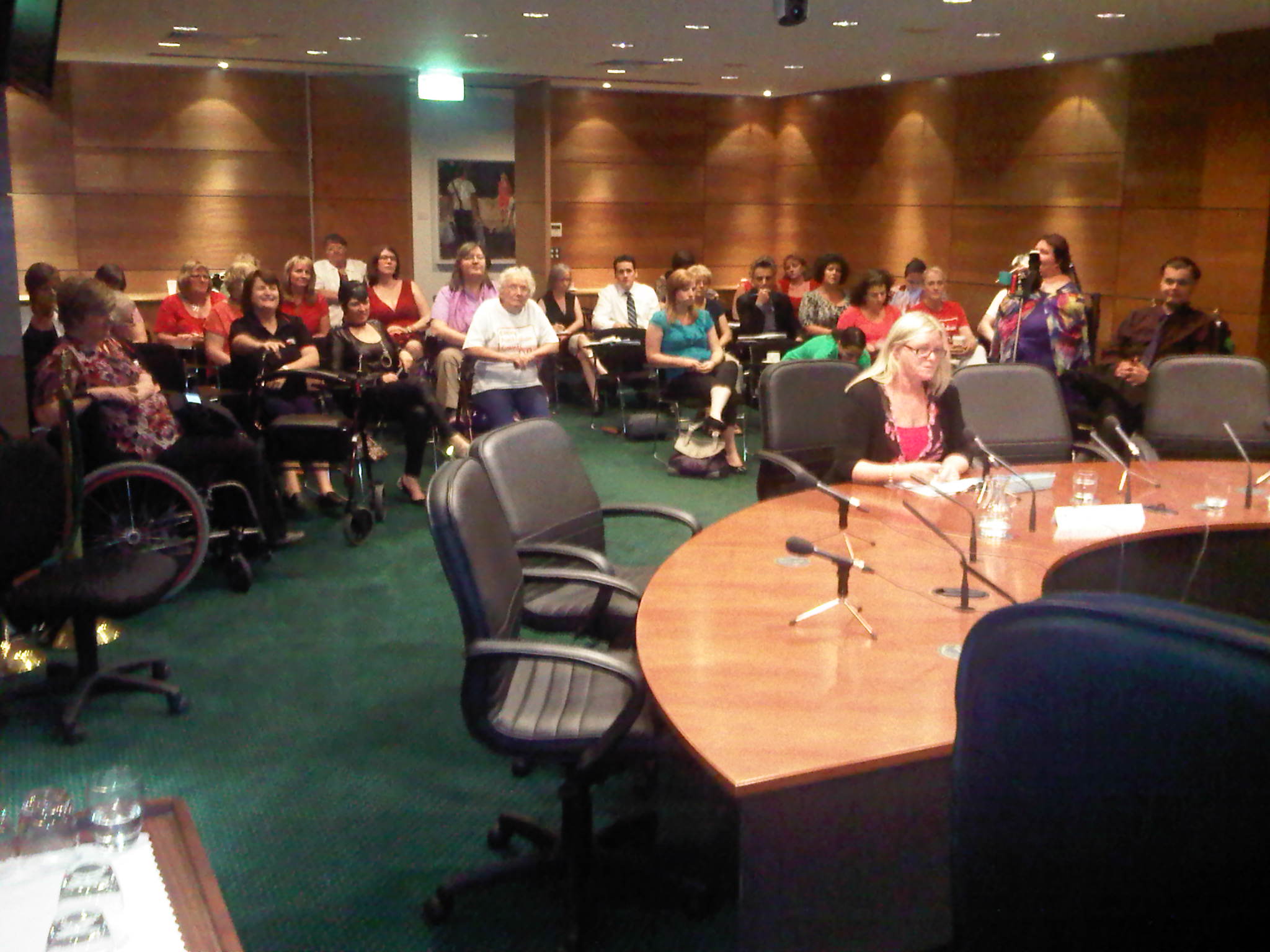 \x3cp\x3eWitness and audience members at the Perth hearings, 18 February 2013.\x3c/p\x3e