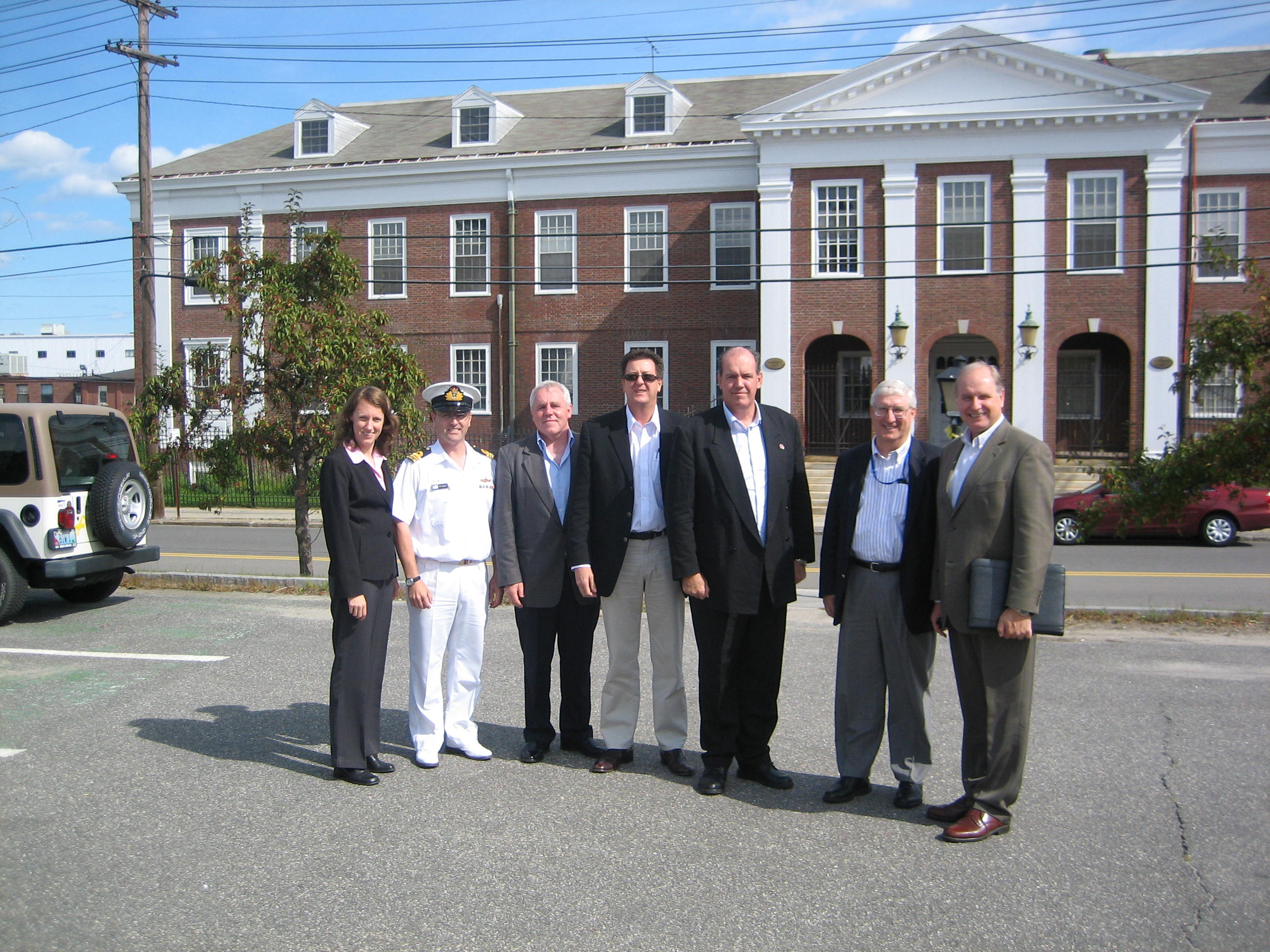 \x3cp\x3eDelegation at Bath Iron Works, Maine, US, 23 September 2006.\x3c/p\x3e